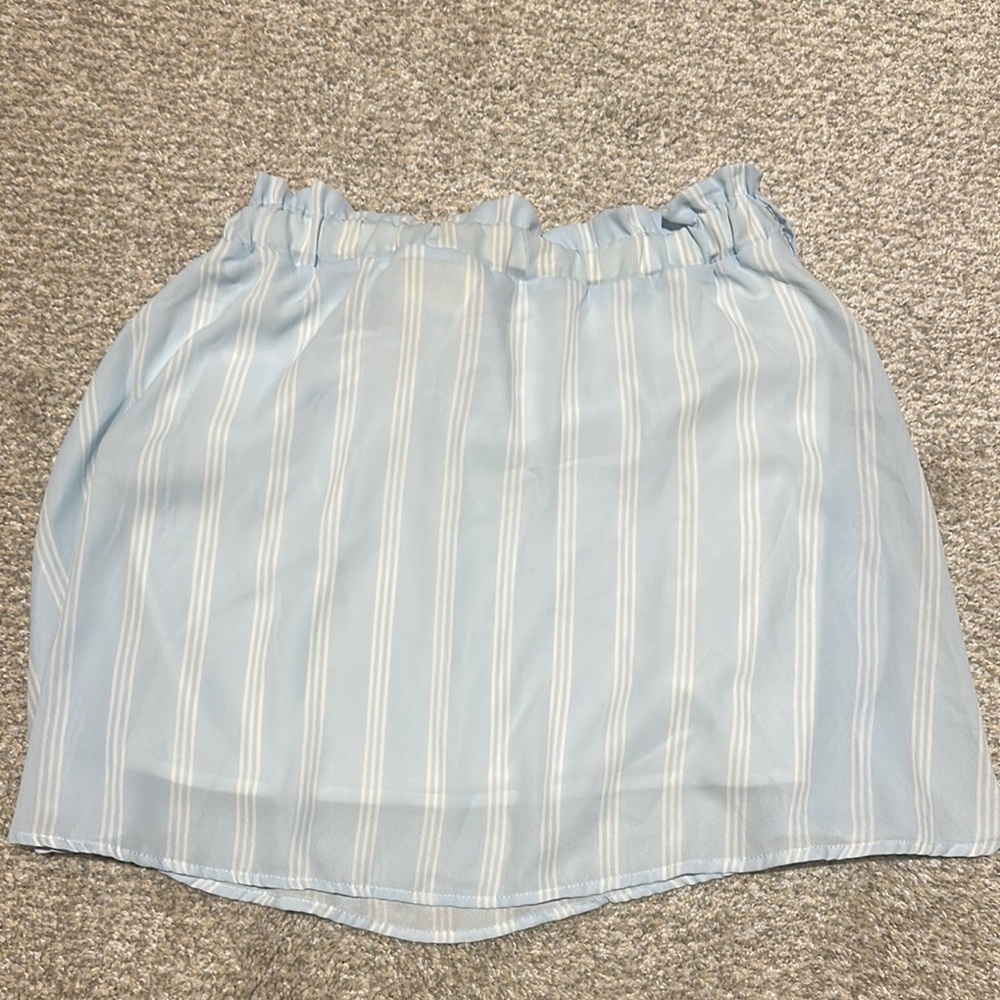 Kenzie girls pull on Striped Blue Skirt size 14 nwot